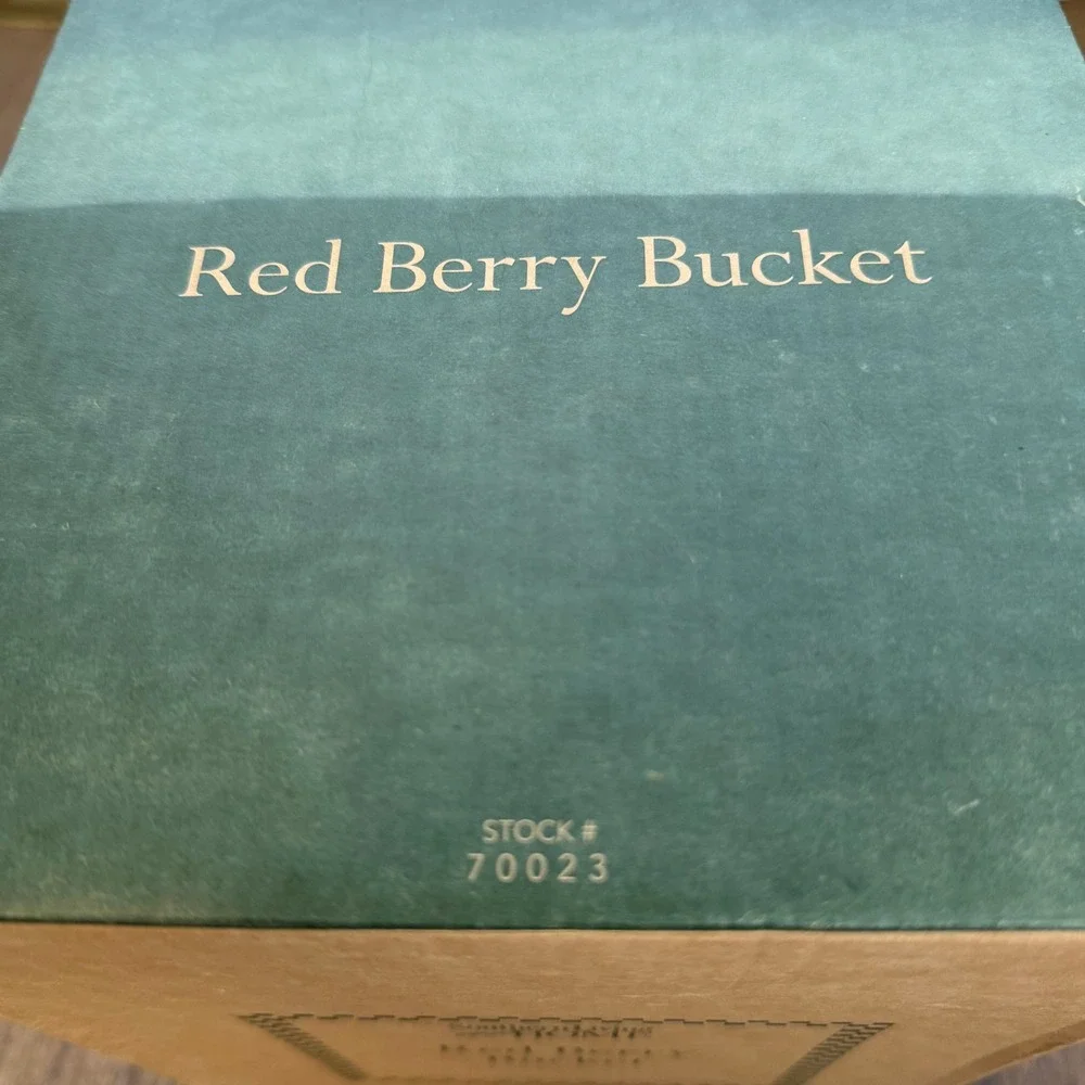 Southern Living at HOME Red Berry‎ Bucket Home Decor OS Red